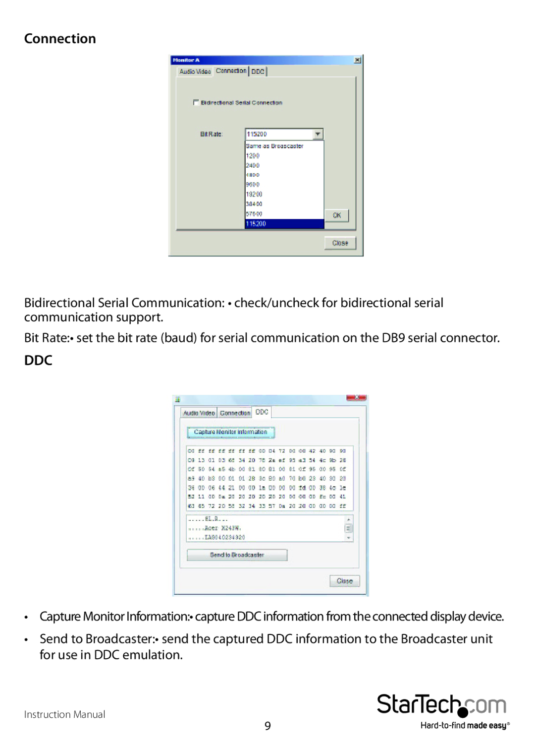 StarTech.com DSRXL, DS128 manual Ddc 