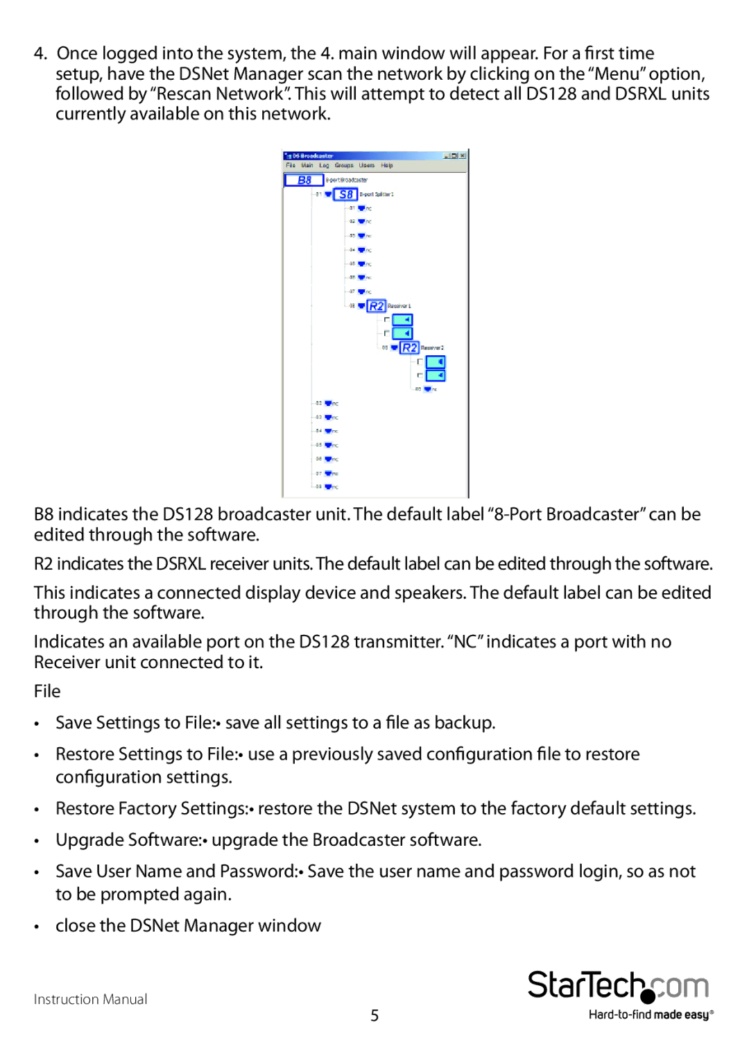 StarTech.com DSRXL, DS128 manual 