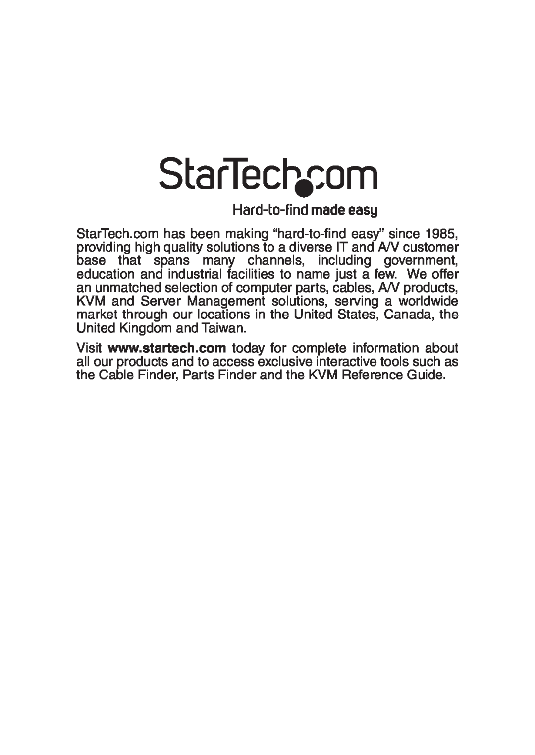 StarTech.com EC2S55254, EC1S1P55254 instruction manual 