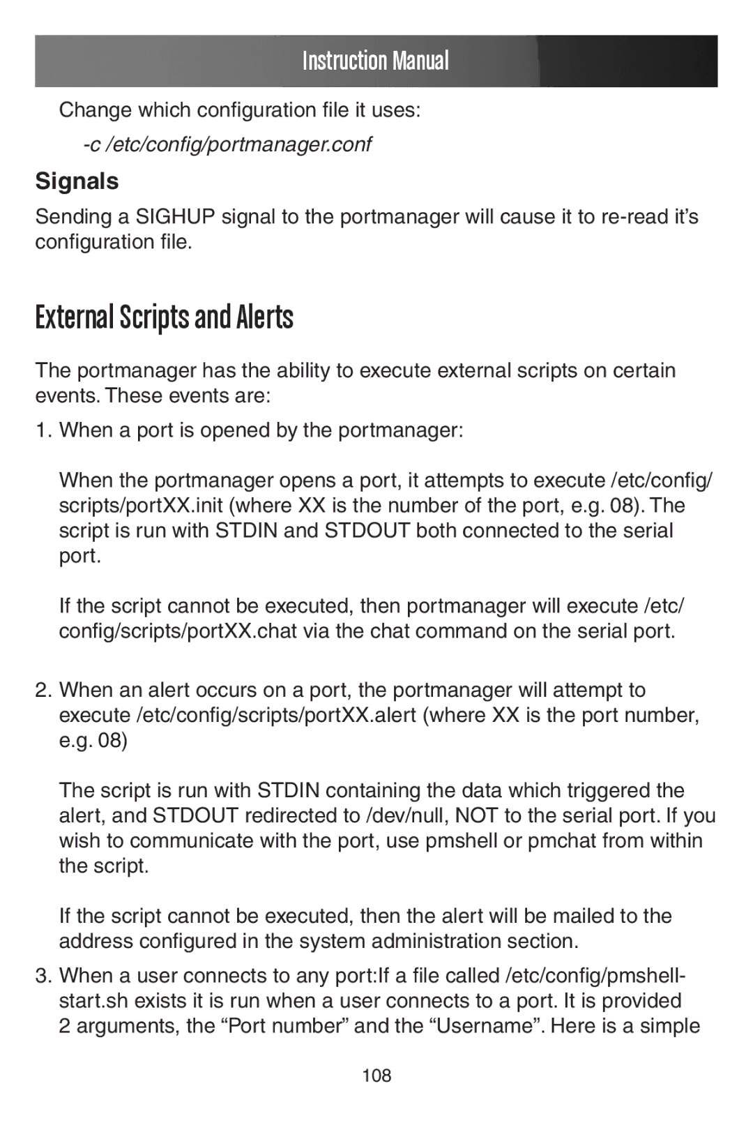 StarTech.com ECS0016 manual External Scripts and Alerts, Signals 