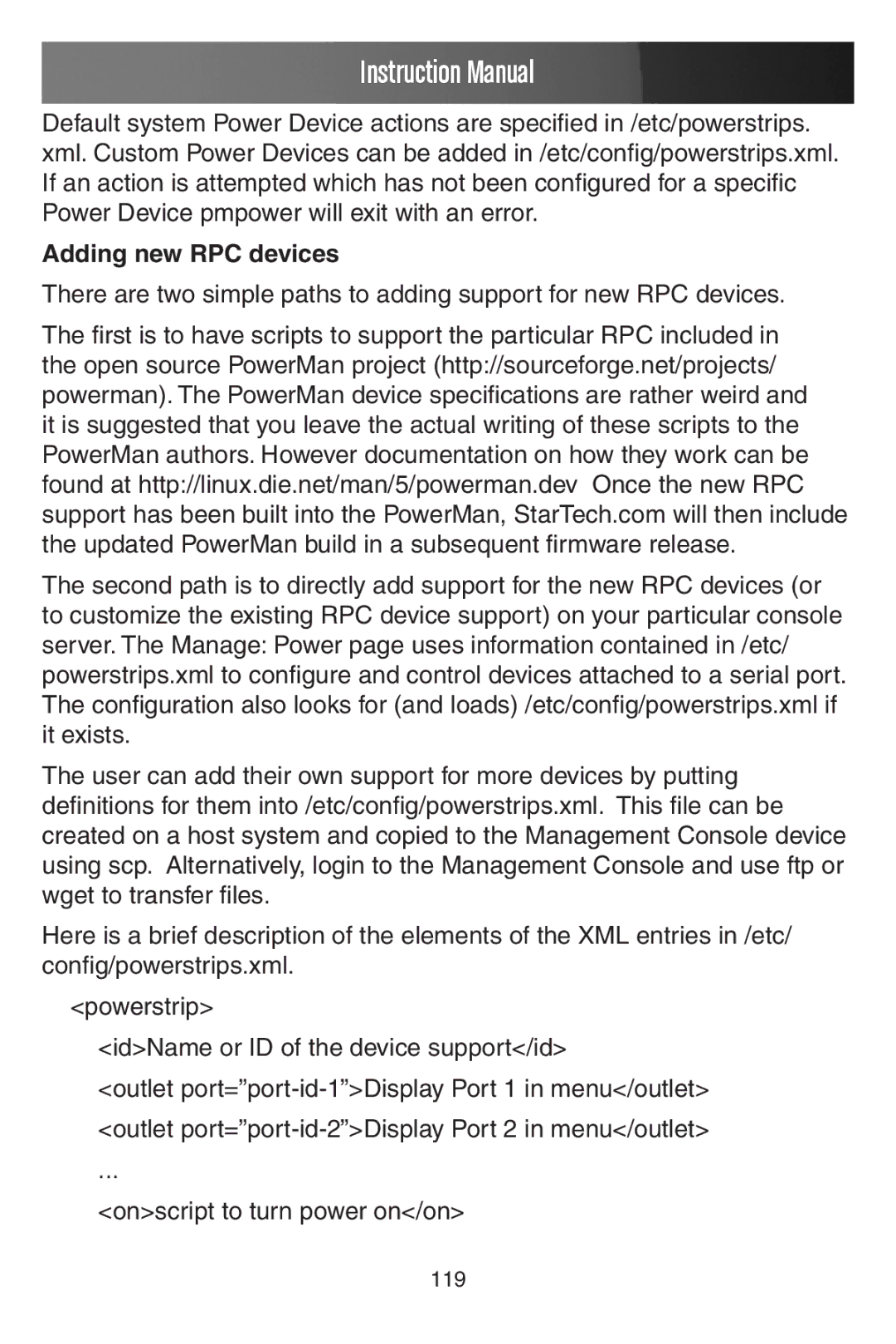 StarTech.com ECS0016 manual Adding new RPC devices 