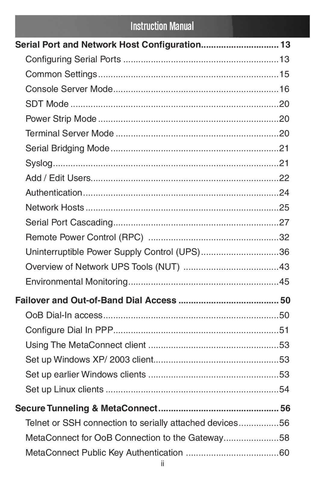 StarTech.com ECS0016 manual Serial Port and Network Host Configuration 