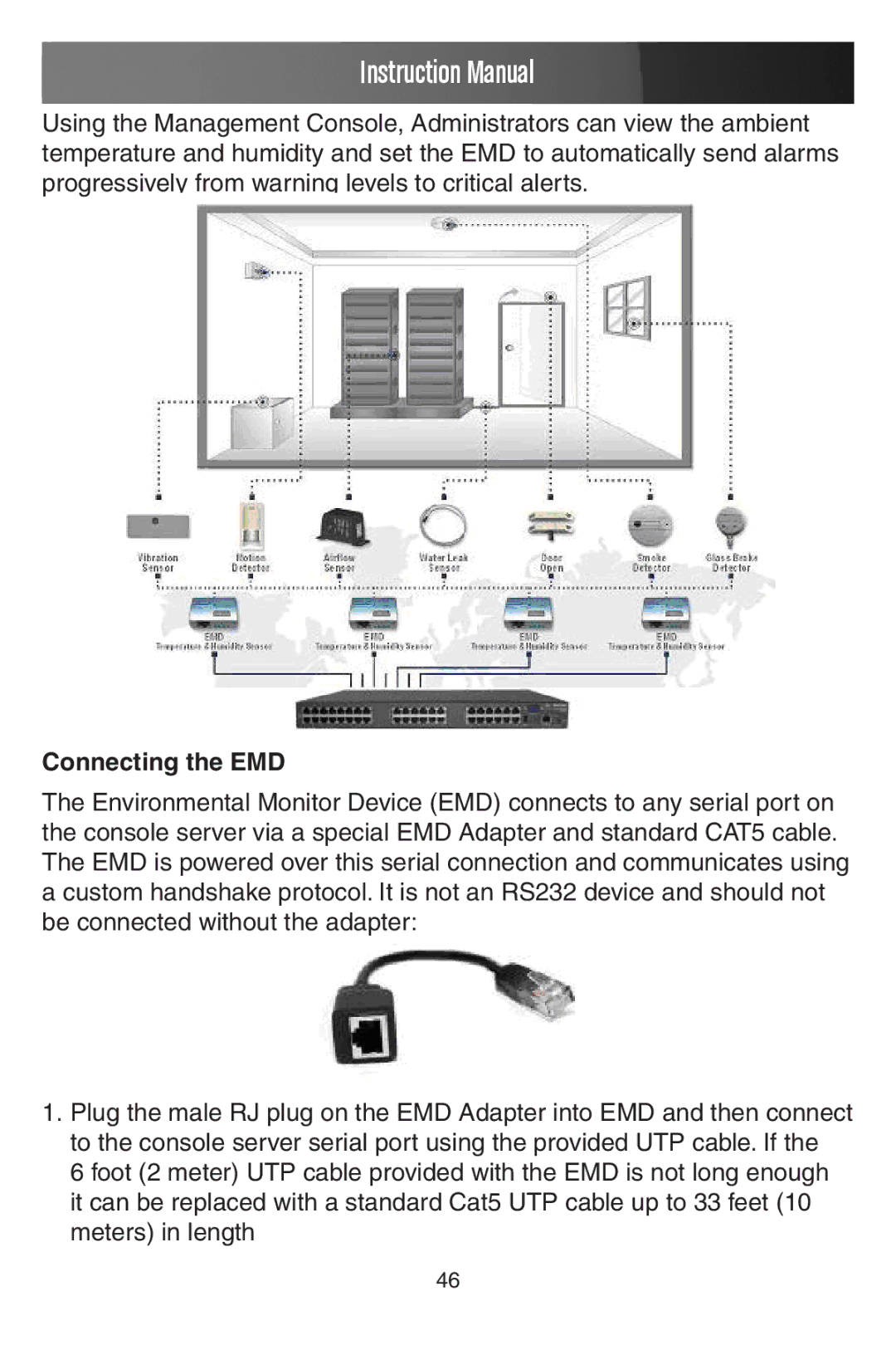 StarTech.com ECS0016 manual Connecting the EMD 