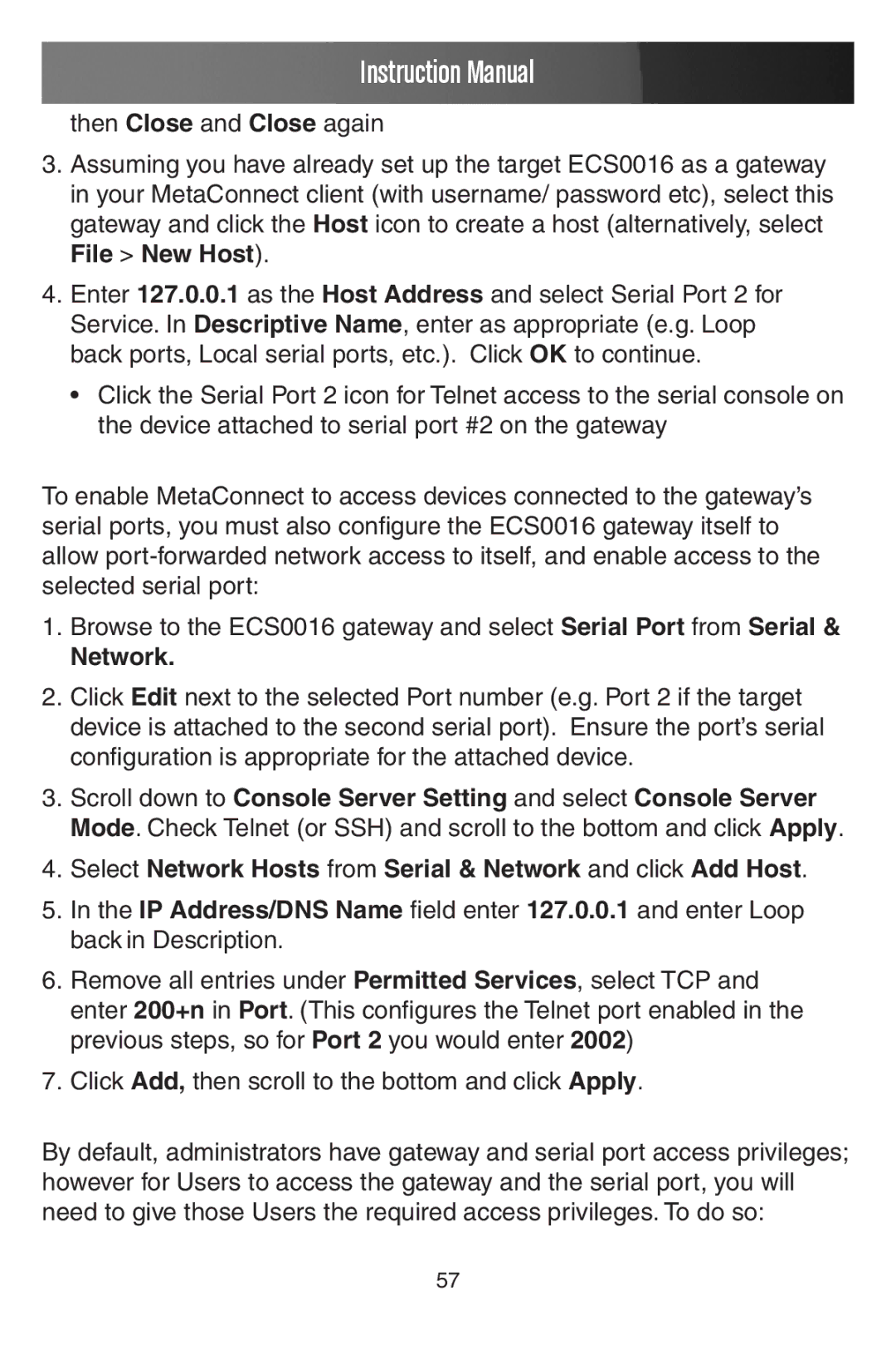 StarTech.com ECS0016 manual Network 