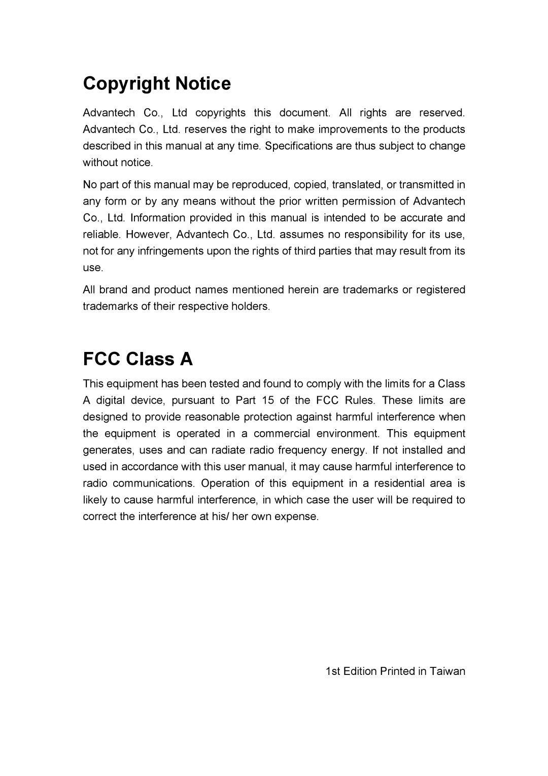 StarTech.com ES-200-77 user manual FCC Class a 