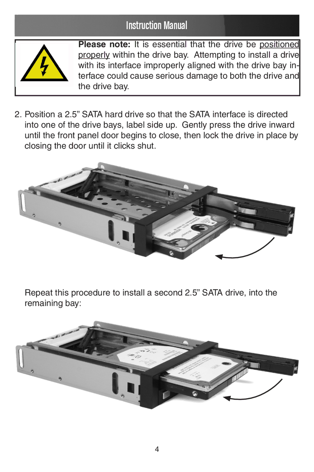 StarTech.com HSB220SAT25B manual 