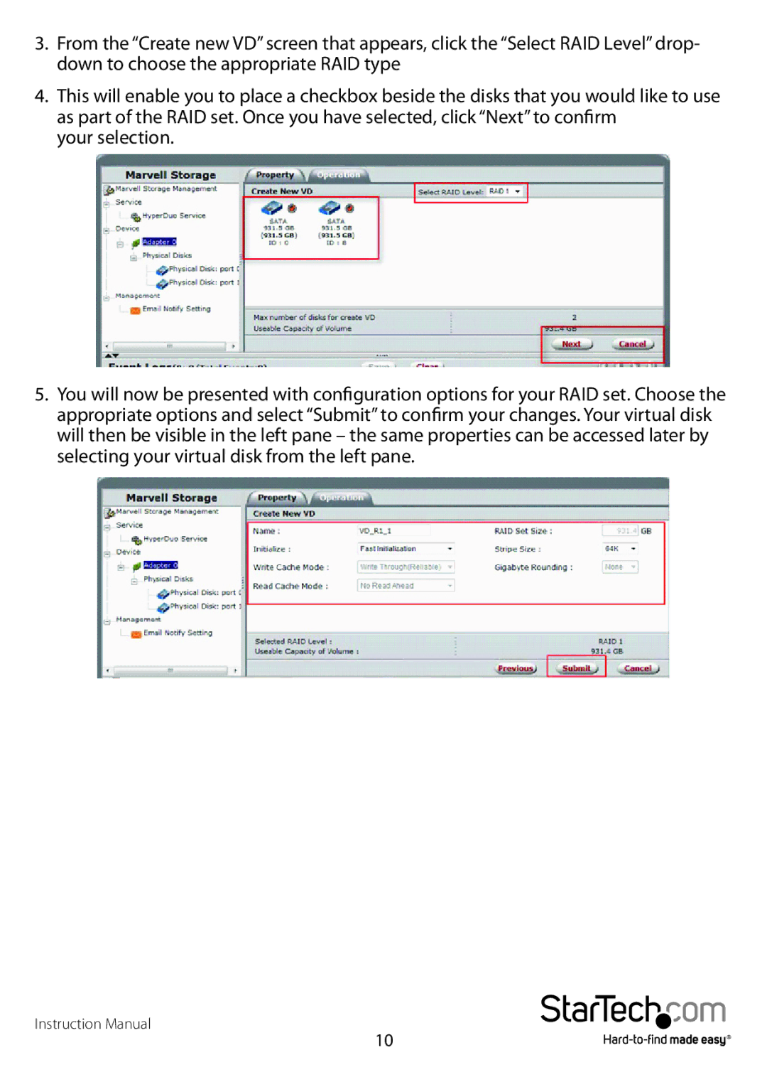 StarTech.com PEXSAT34RH manual Your selection 