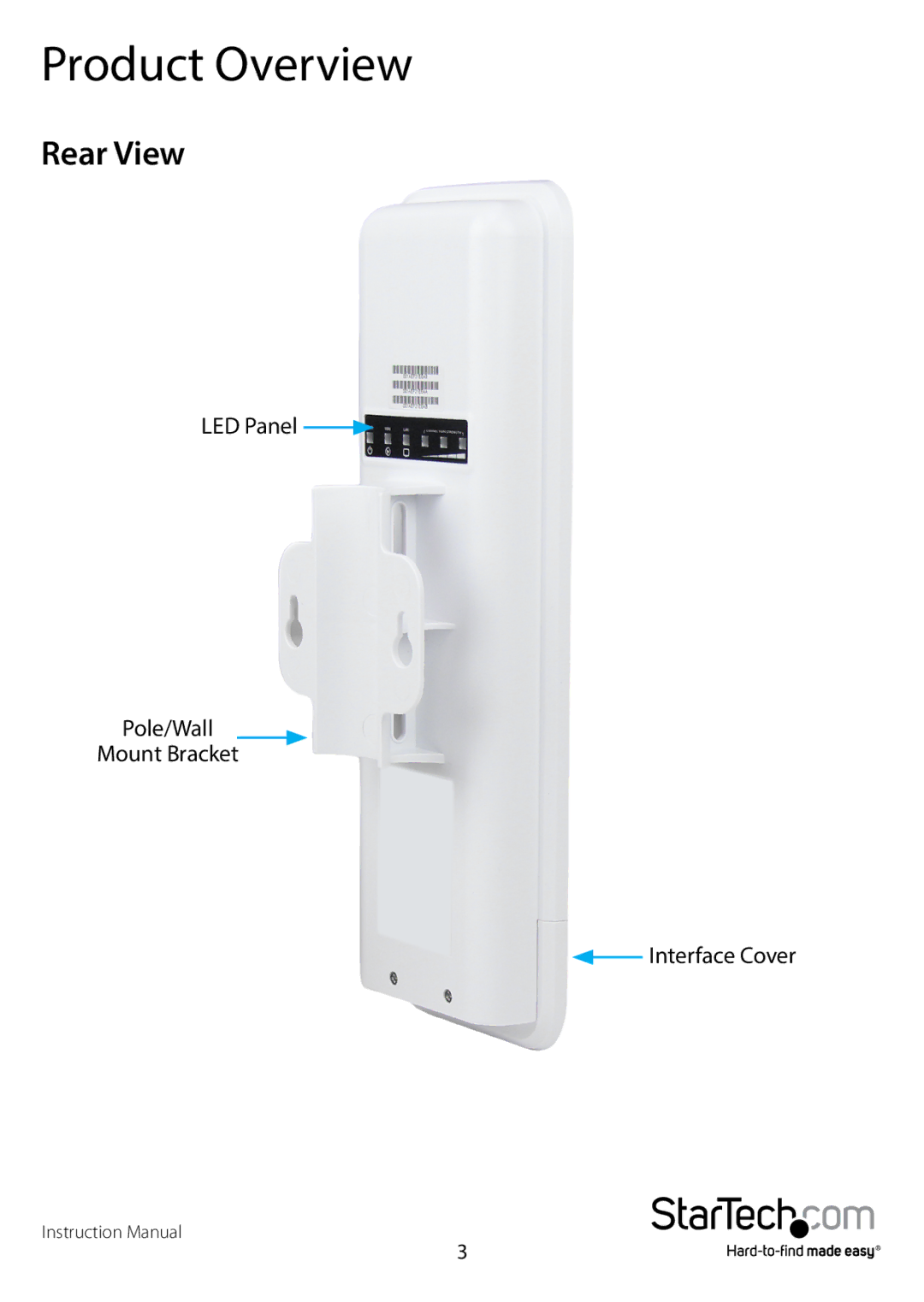 StarTech.com R300WN220P5G, R300WN22OP5E manual Product Overview, Rear View 