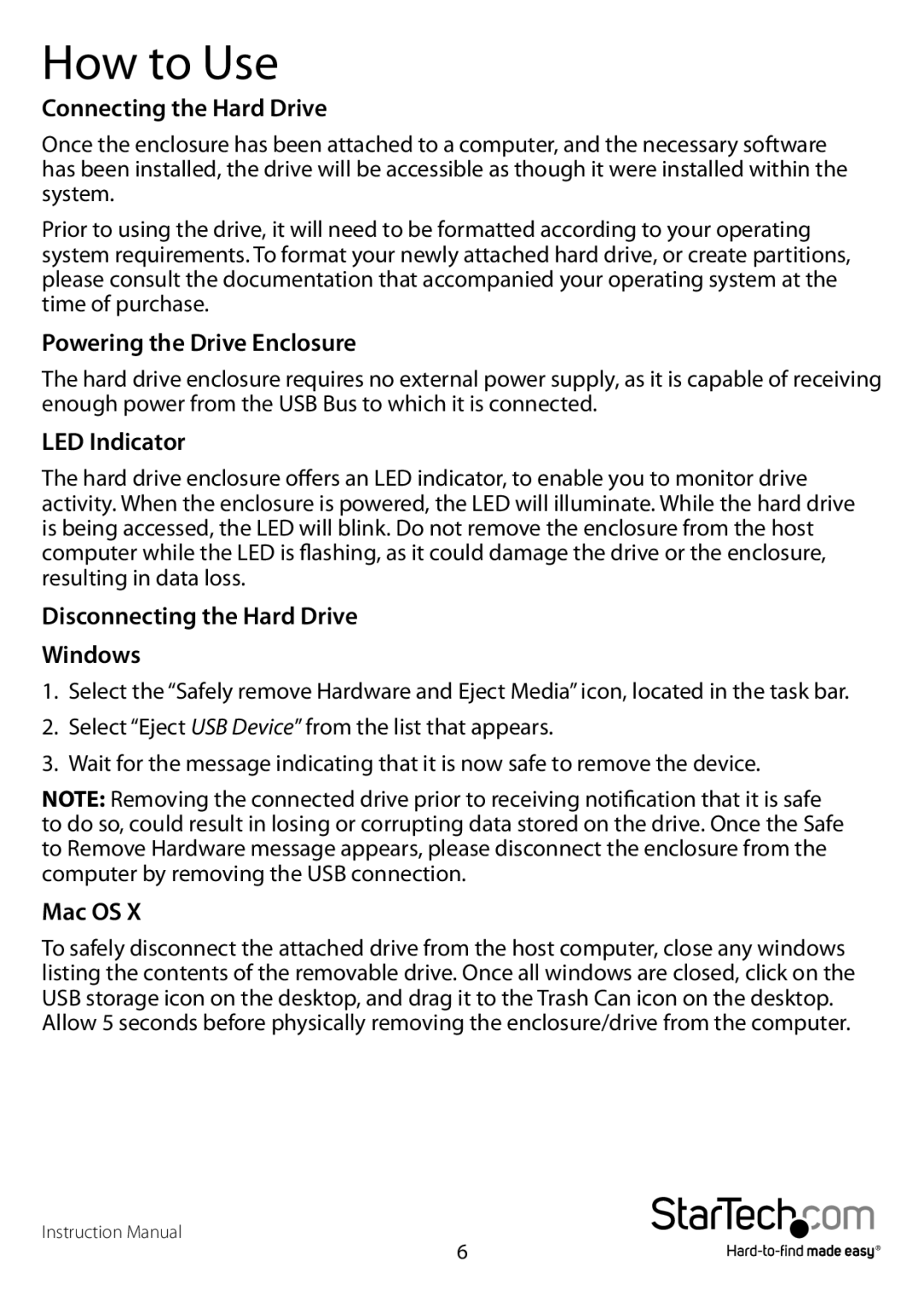 StarTech.com S2510BMU33 manual How to Use 