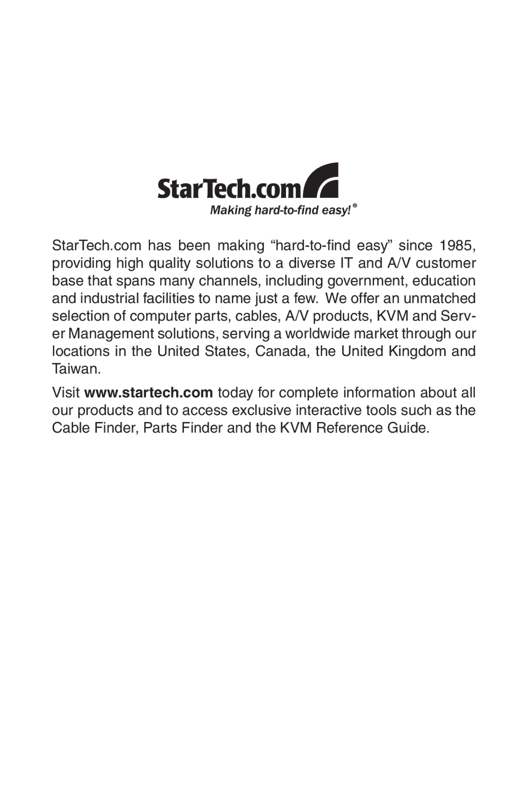 StarTech.com SAT2510BU2B instruction manual 