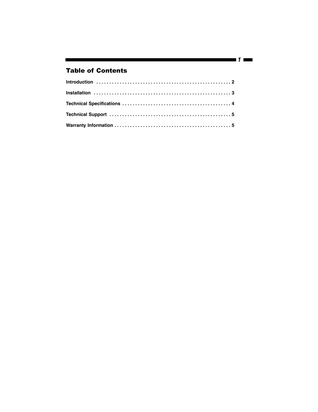 StarTech.com ST4200MINI manual Table of Contents 