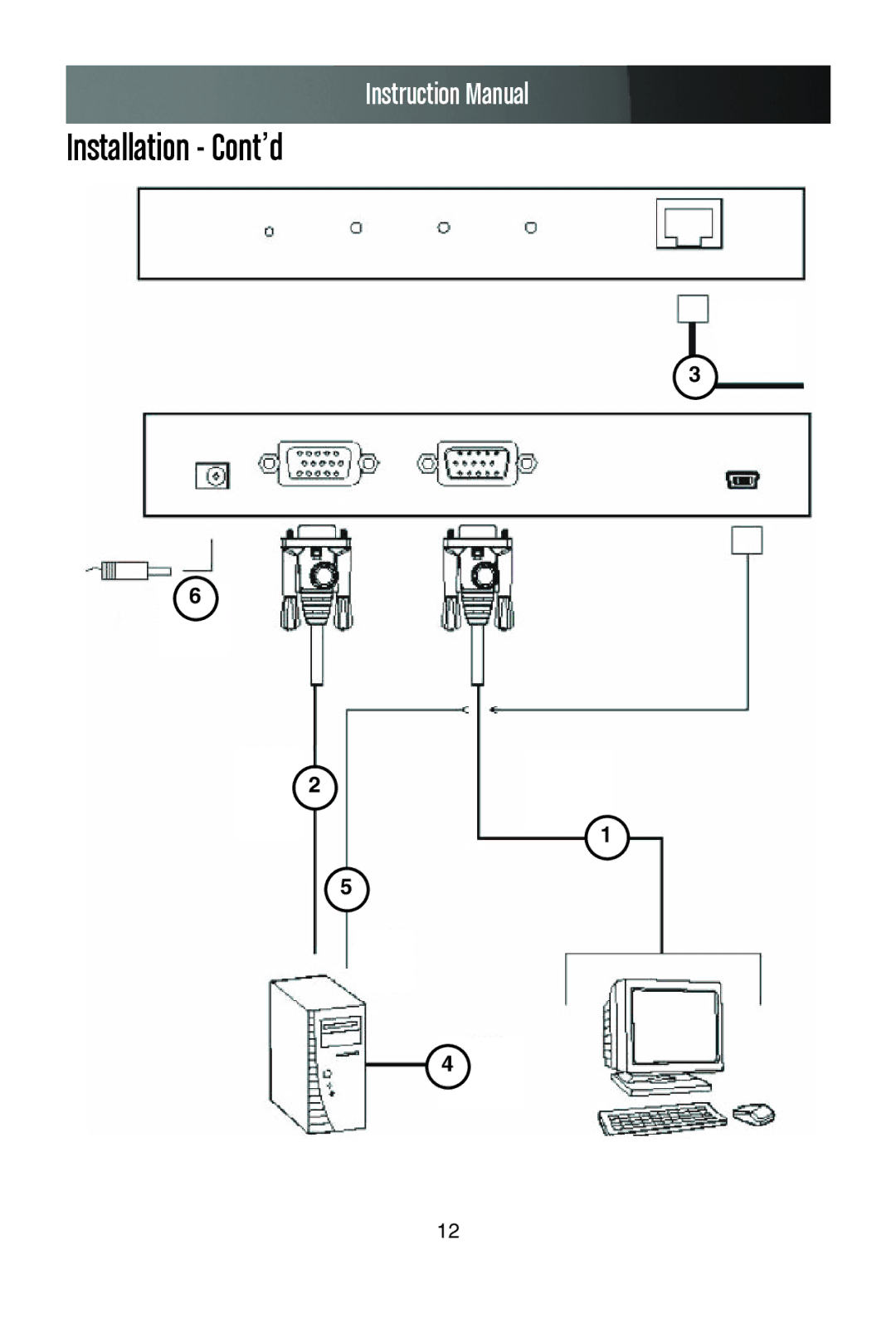 StarTech.com SV1107IPEXT manual Installation Cont’d 