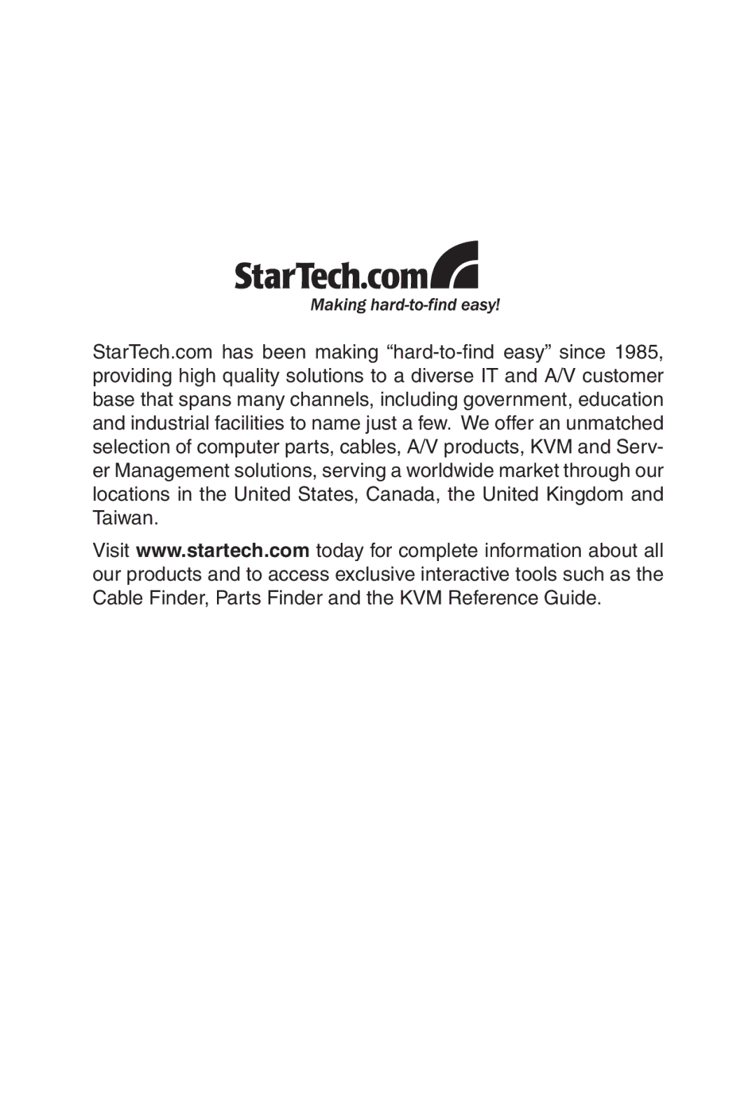 StarTech.com SV1107IPEXT manual 