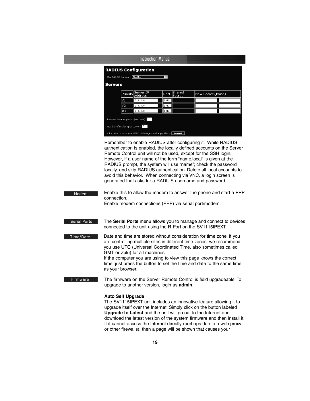 StarTech.com SV1115IPEXT instruction manual Auto Self Upgrade 