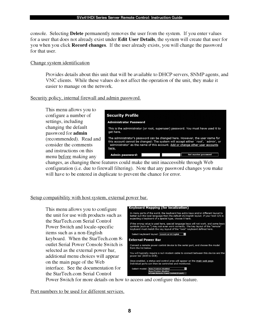 StarTech.com SV841HDI, SV1641HDI, SV441HDI manual SVx41HDI Series Server Remote Control Instruction Guide 