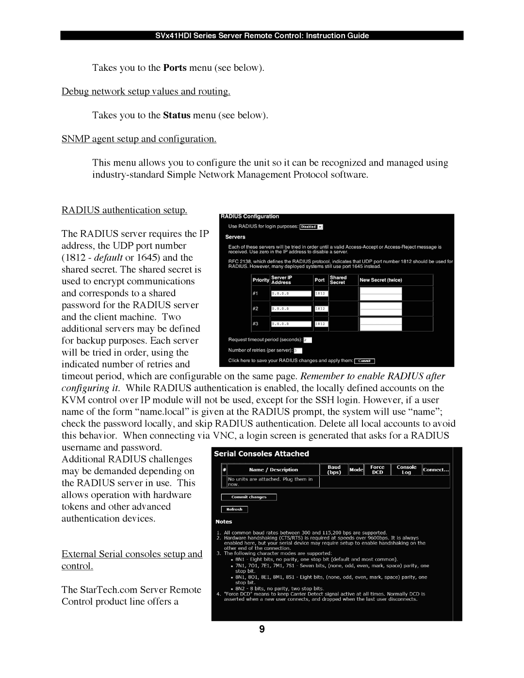 StarTech.com SV1641HDI, SV441HDI, SV841HDI manual SVx41HDI Series Server Remote Control Instruction Guide 