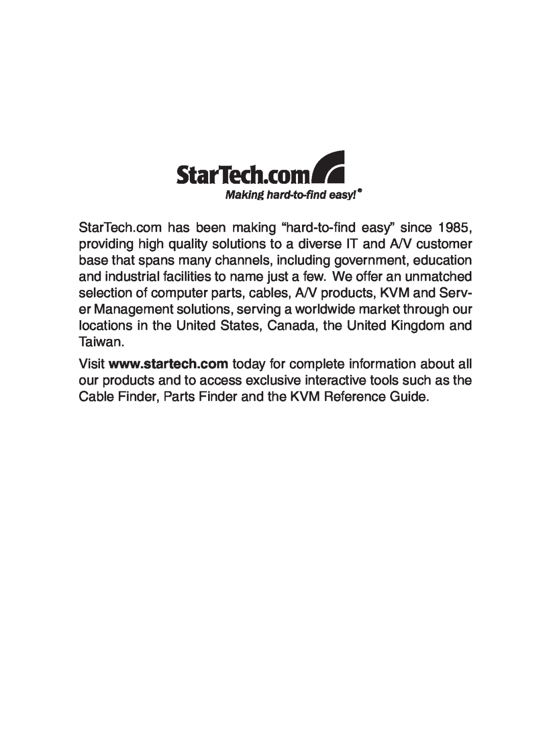 StarTech.com SV1653DXI, SV3253DXI manual 