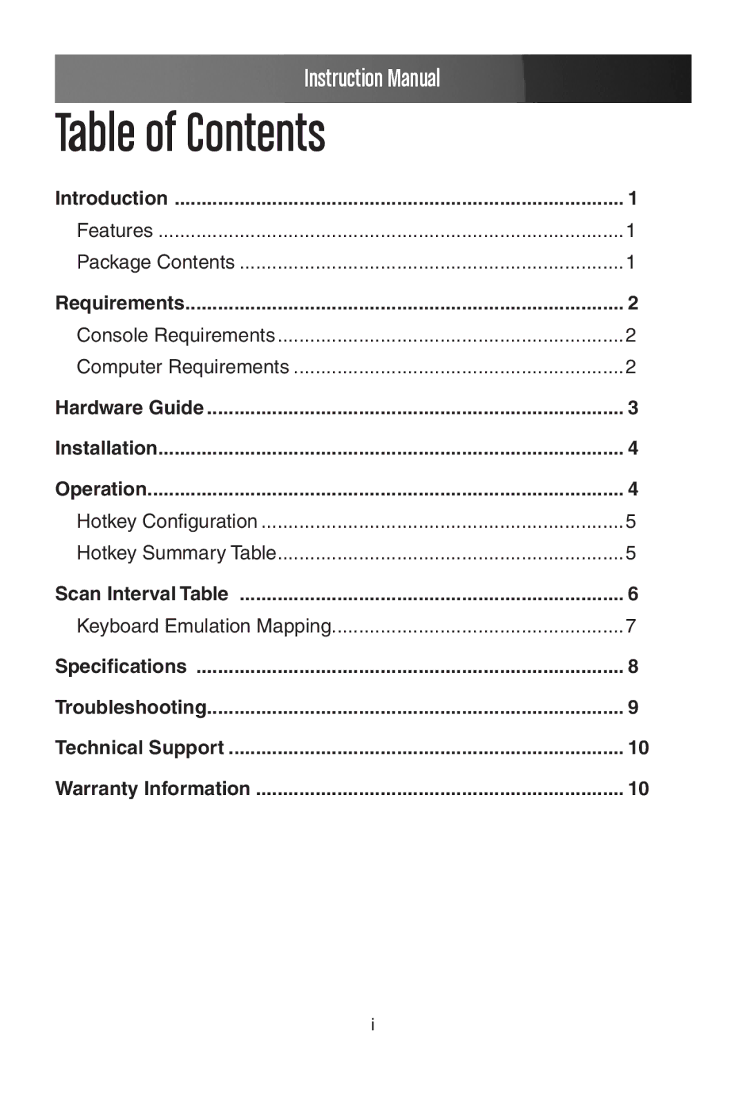 StarTech.com SV215MICUSBA manual Table of Contents 