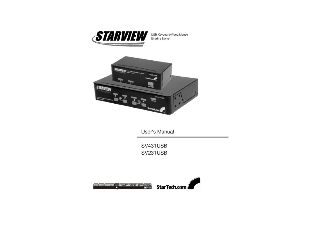 StarTech.com user manual SV431USB SV231USB 