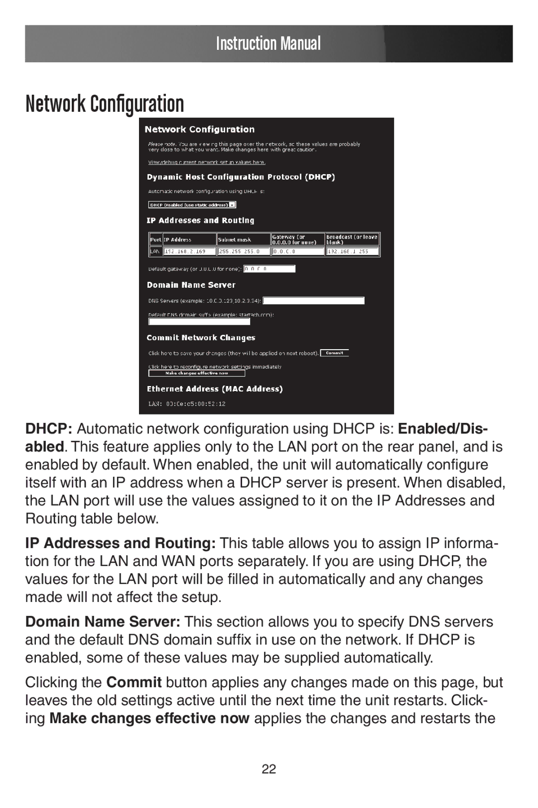 StarTech.com SV441DUSBI instruction manual Network Configuration 