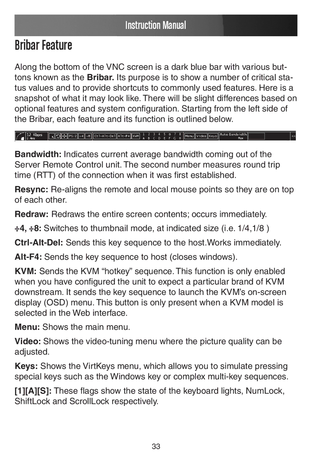 StarTech.com SV441DUSBI instruction manual Bribar Feature 