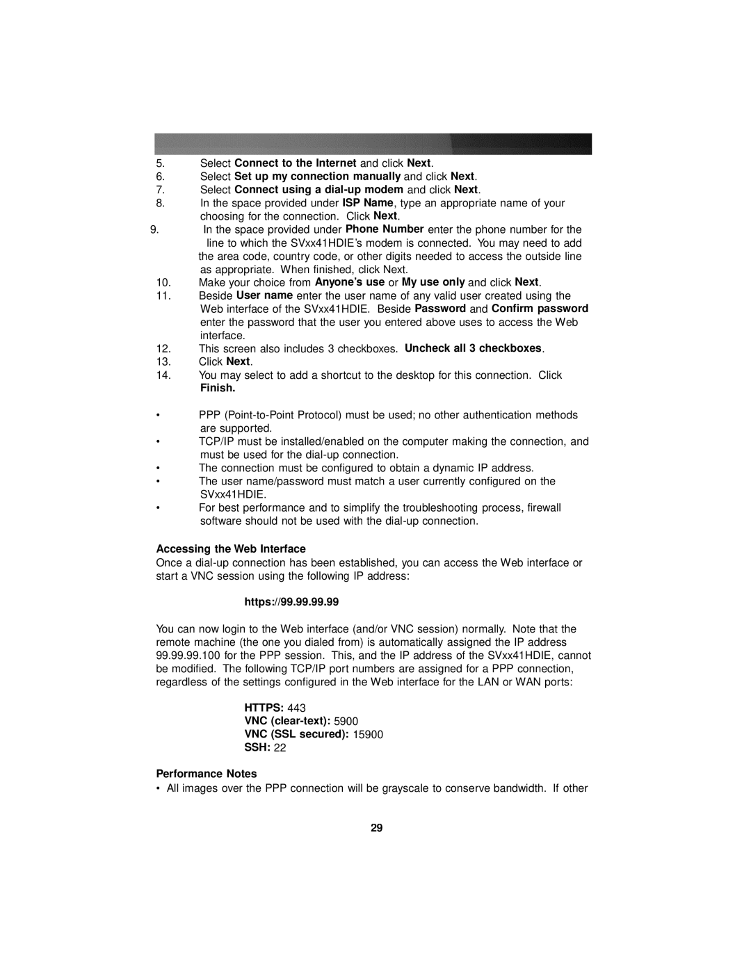 StarTech.com SV441HDIE, SV841HDIE, SV1641HDIE instruction manual Finish, Accessing the Web Interface, Https//99.99.99.99 