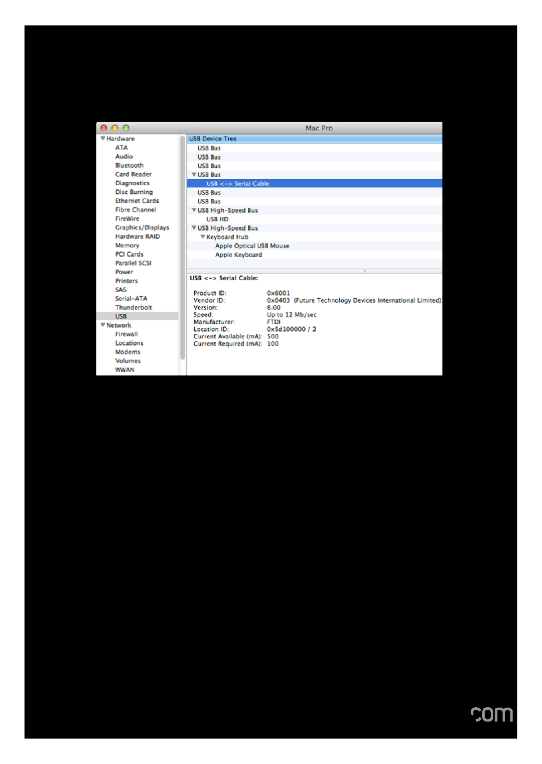 StarTech.com usb to rs232 serial adapter manual Mac OS 