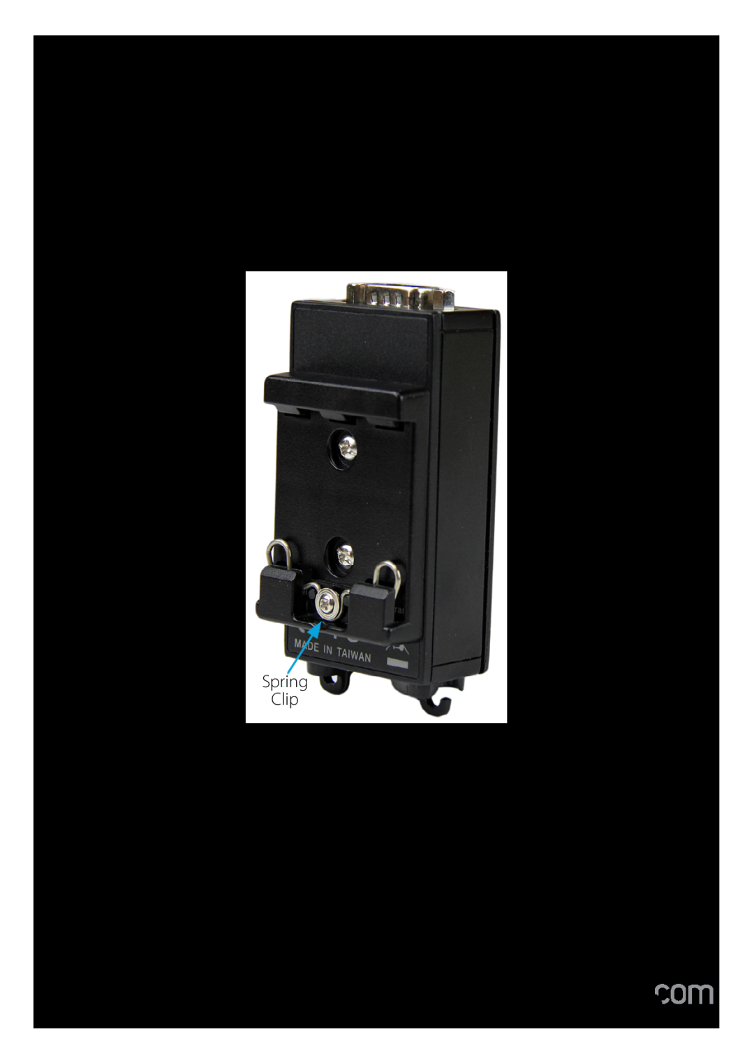 StarTech.com usb to rs232 serial adapter manual DIN Rail Bracket Installation 