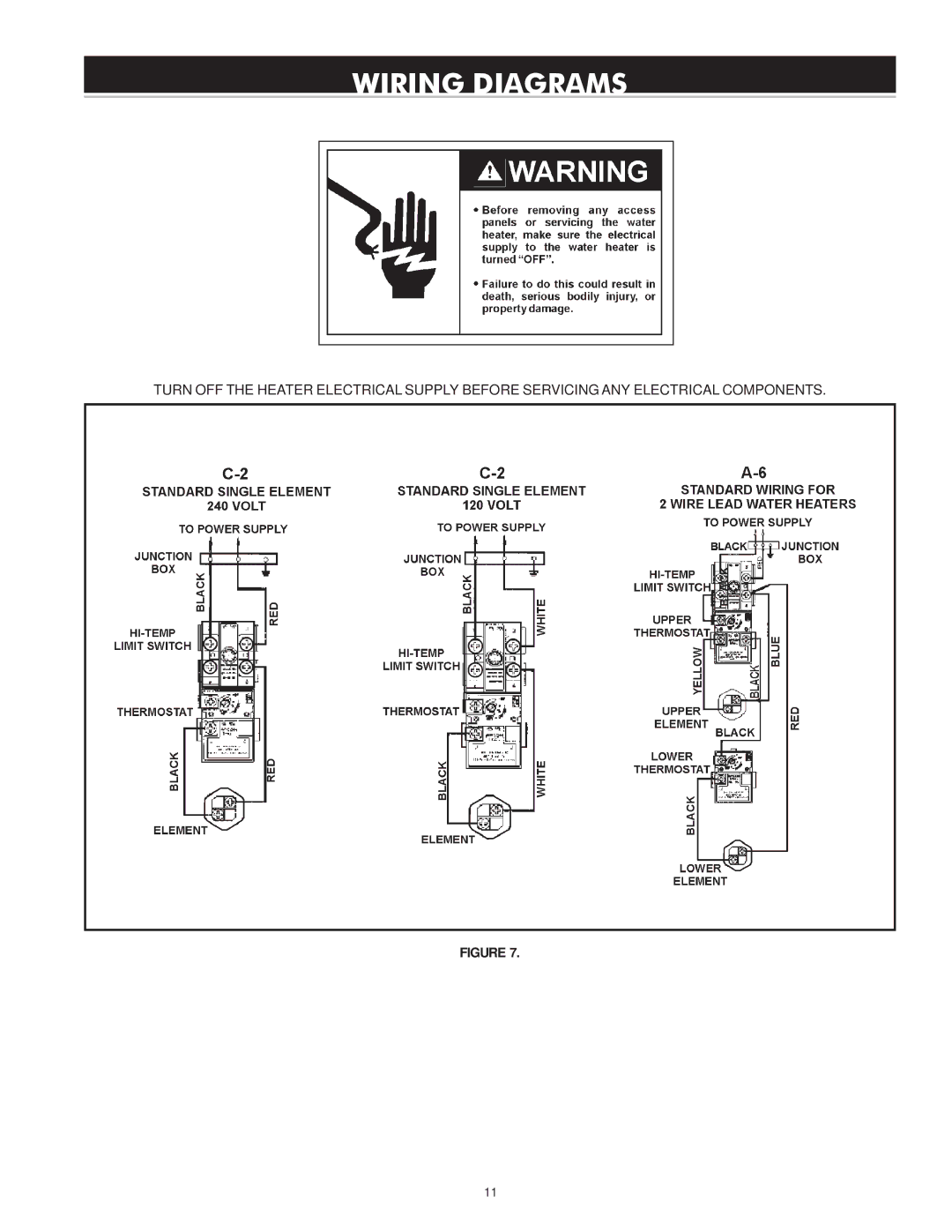 State Industries 184748-001 instruction manual Wiring Diagrams 