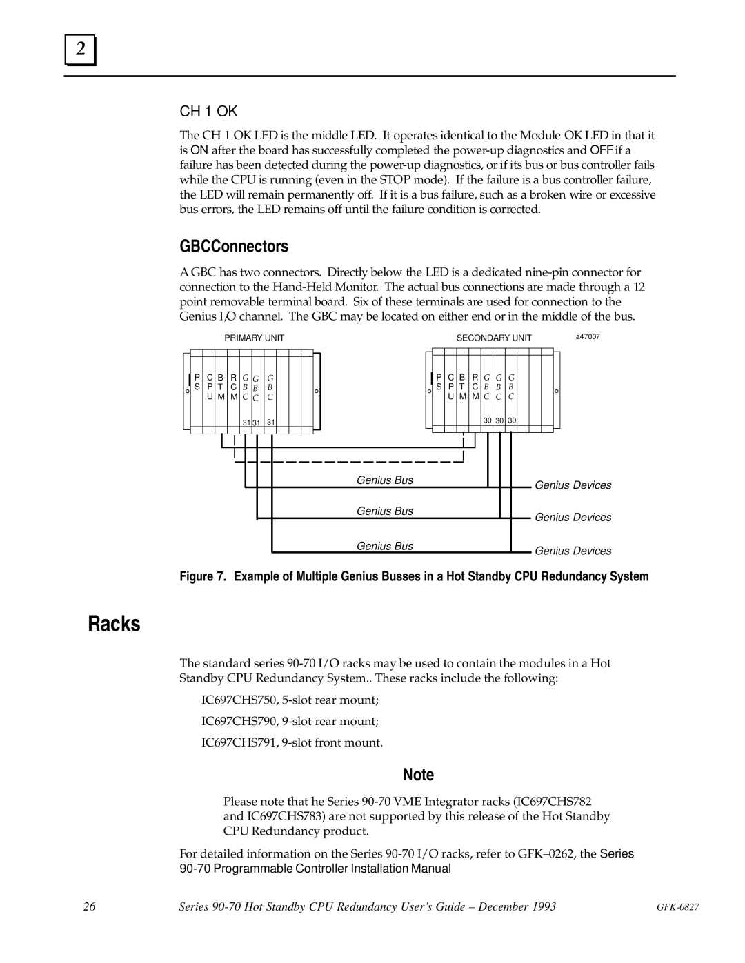 State Industries GFK-0827 manual Racks, GBC Connectors 