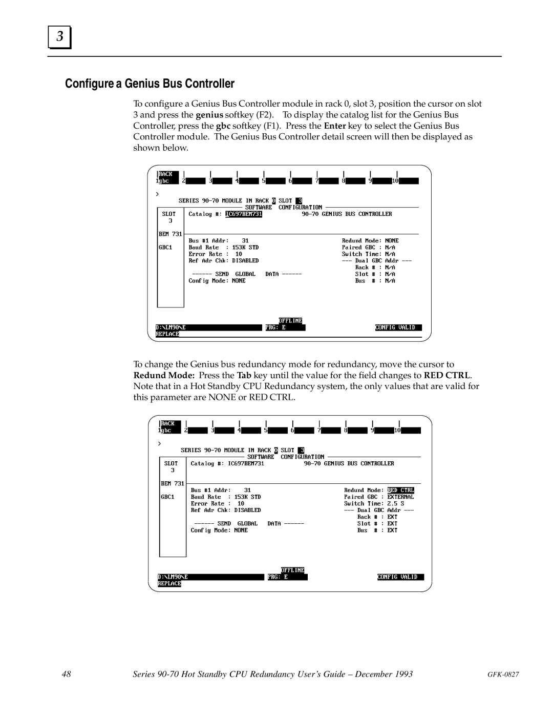 State Industries GFK-0827 manual Configure a Genius Bus Controller 