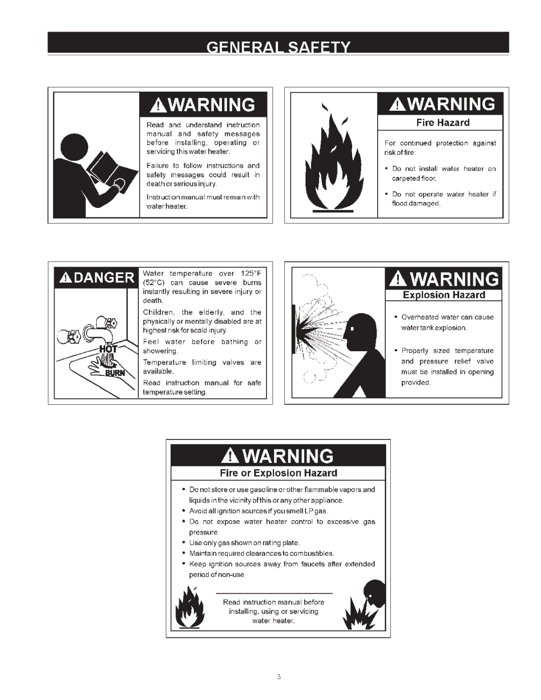 State Industries GS675YRVLT instruction manual General Safety 