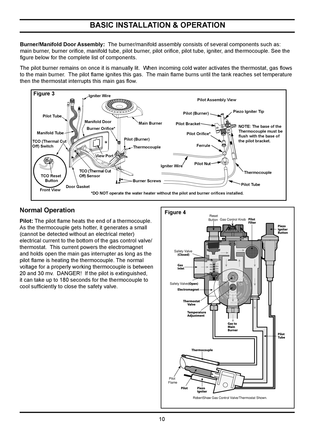 State Industries GS6, GSX, GPX manual Normal Operation 