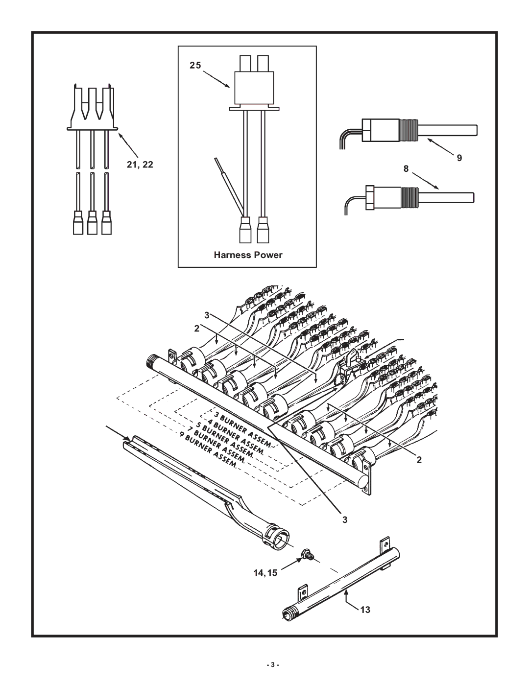 State Industries SBD100400NE/A manual Harness Power 14,15 