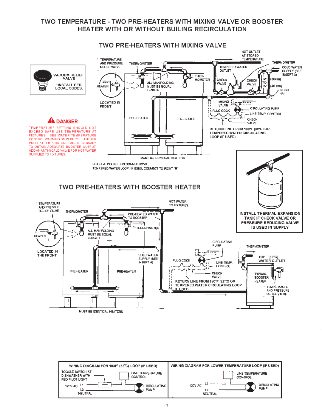 State Industries SBN85390NE/A warranty TWO PRE-HEATERS with Booster Heater 