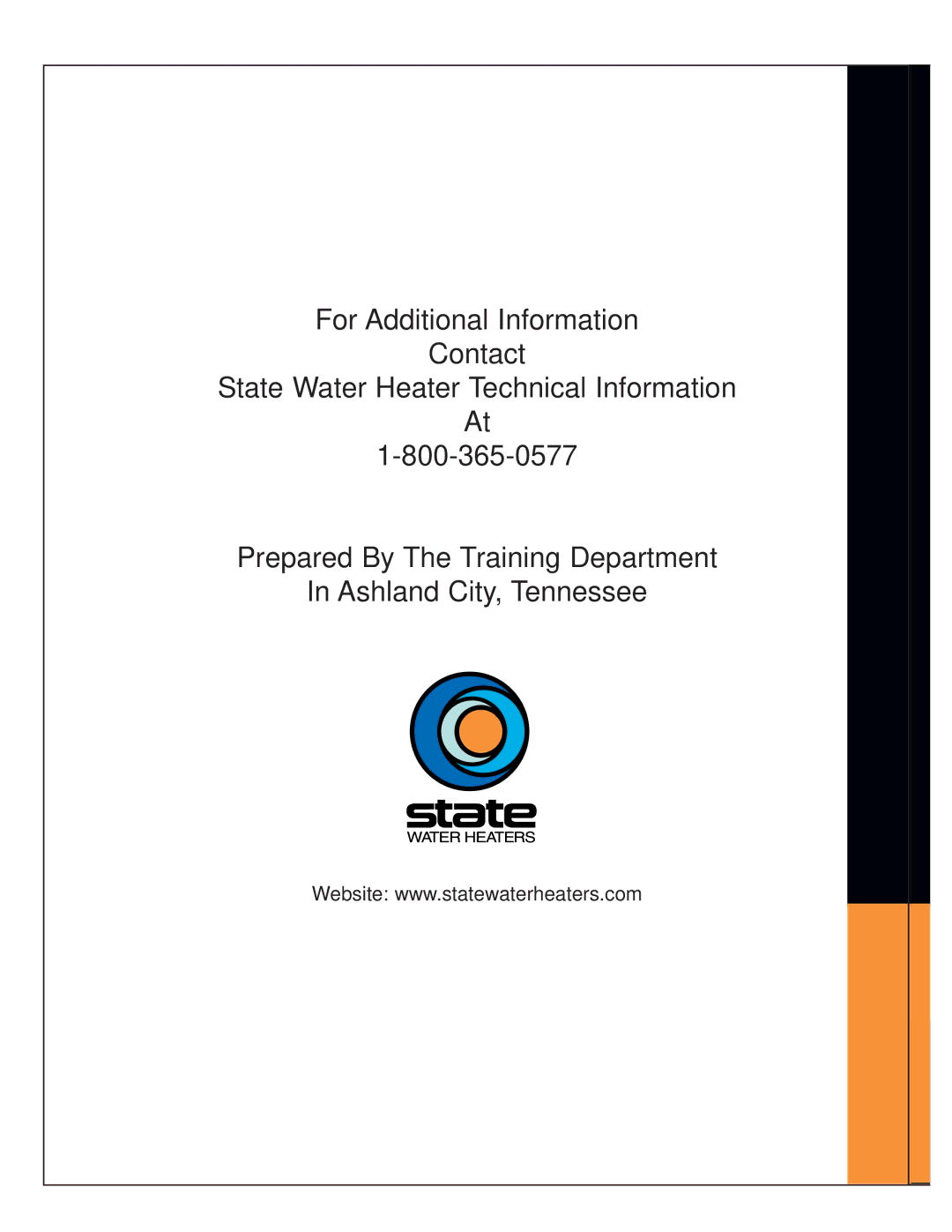 State Industries STC-074 specifications 