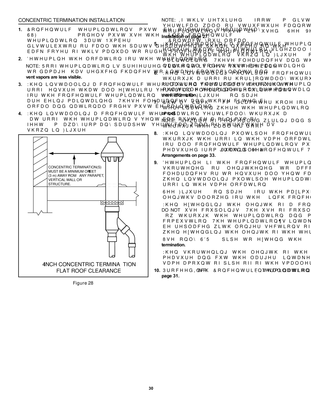 State Industries SUF-60-120, SUF-100-250 Concentric Termination Installation, Determine the location for the termination 