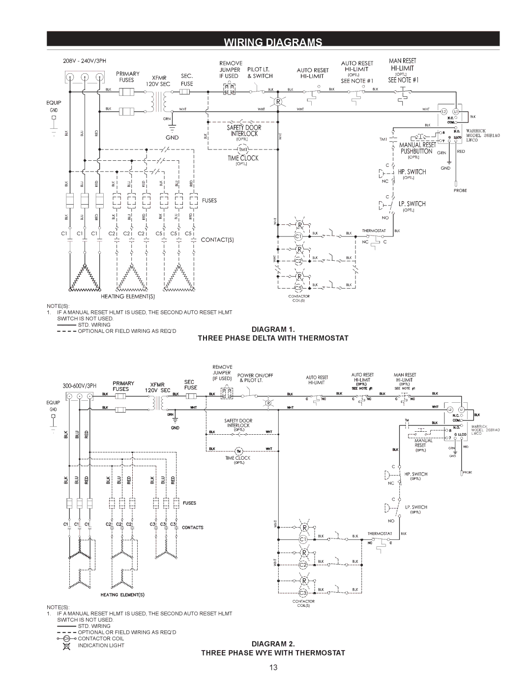 State Industries SW 37-670 instruction manual Wiring Diagrams 