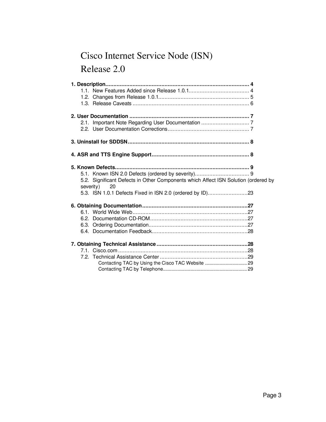 Status Acoustics 2 manual Cisco Internet Service Node ISN Release 