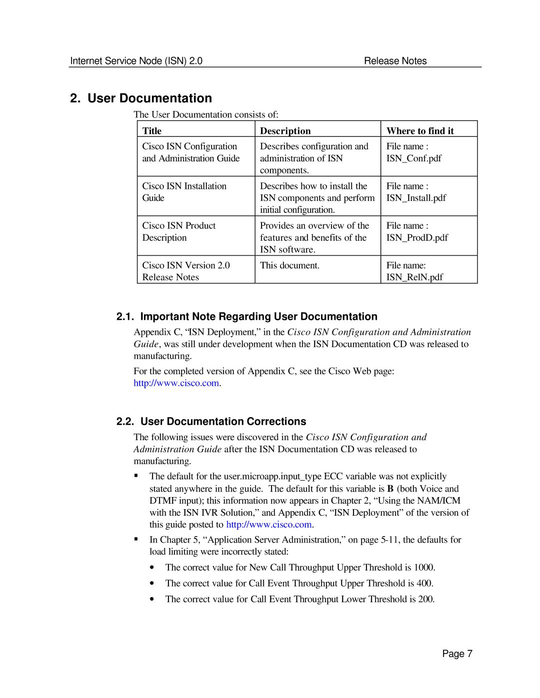 Status Acoustics 2 manual Important Note Regarding User Documentation, User Documentation Corrections 