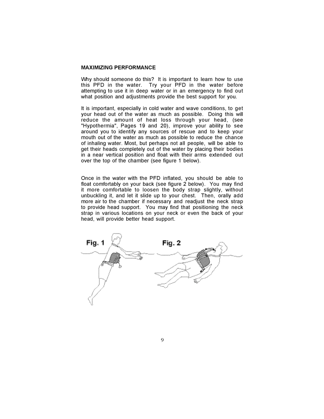 Stearns Recreational 0340 manual Maximizing Performance 