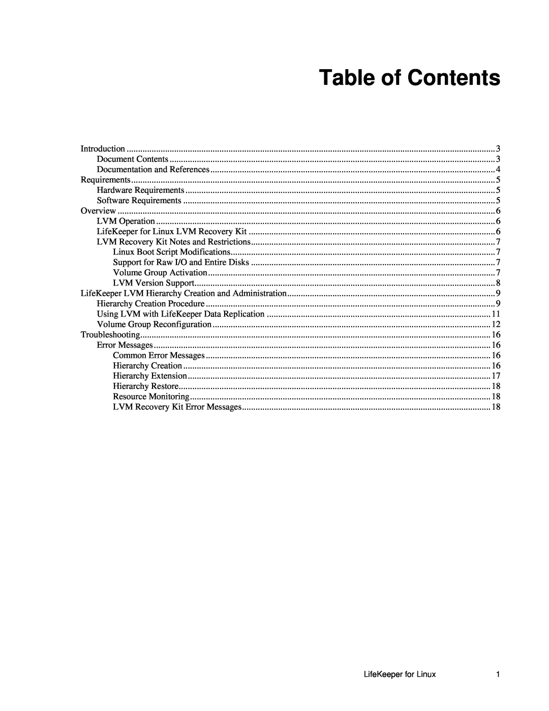 SteelEye 4.5.0 manual Table of Contents 