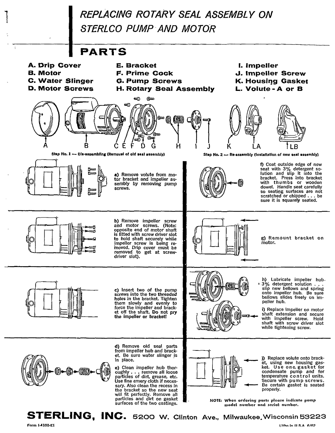 Sterling 6211-E manual 