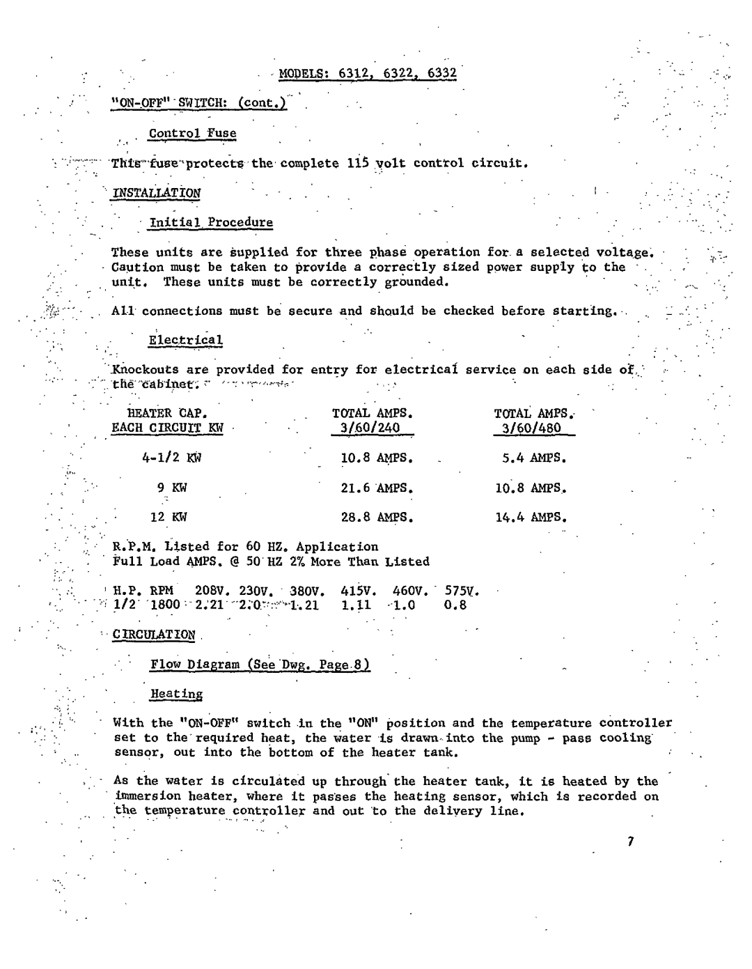 Sterling 6332-A, 6322-A, 6312-A manual 