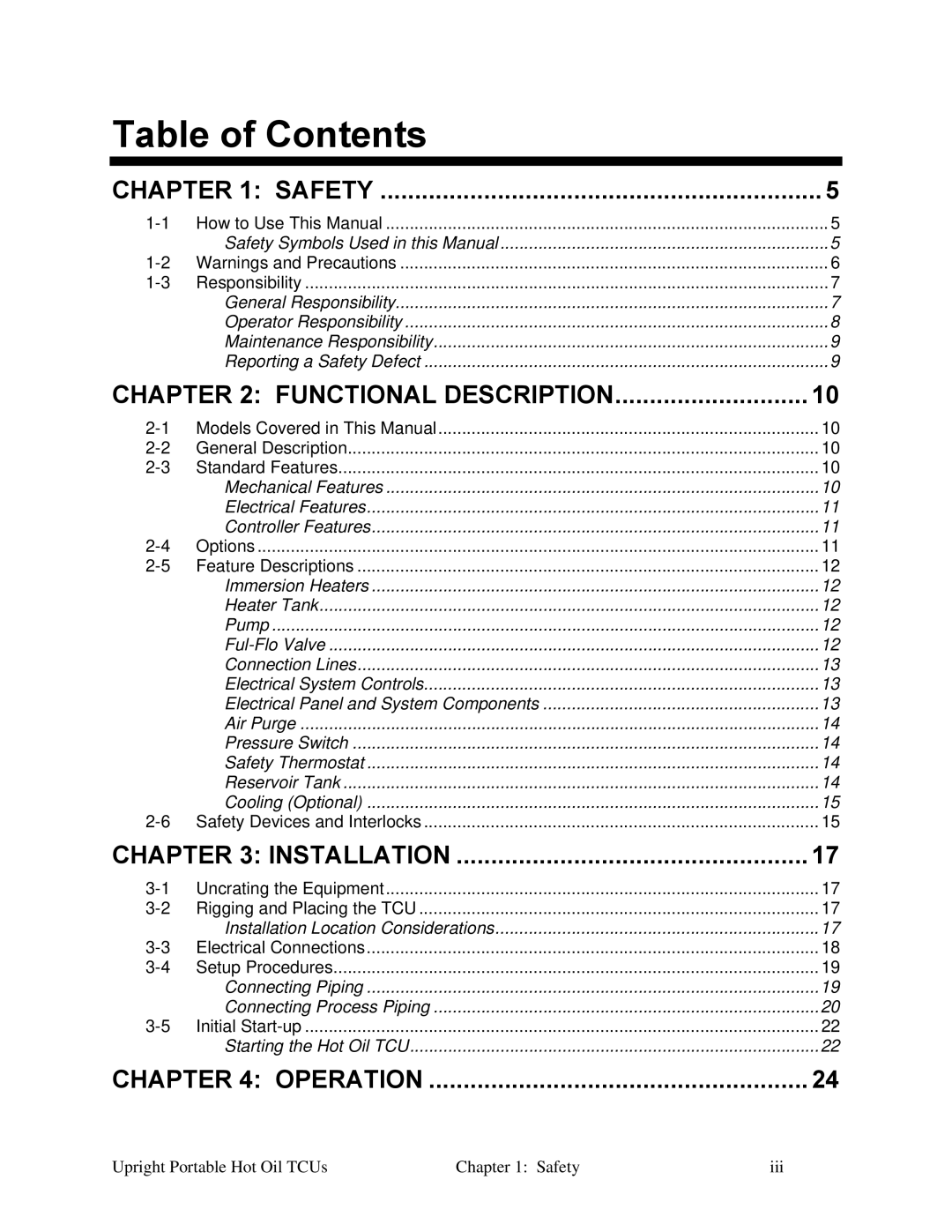 Sterling 682.88107.00 specifications Table of Contents 