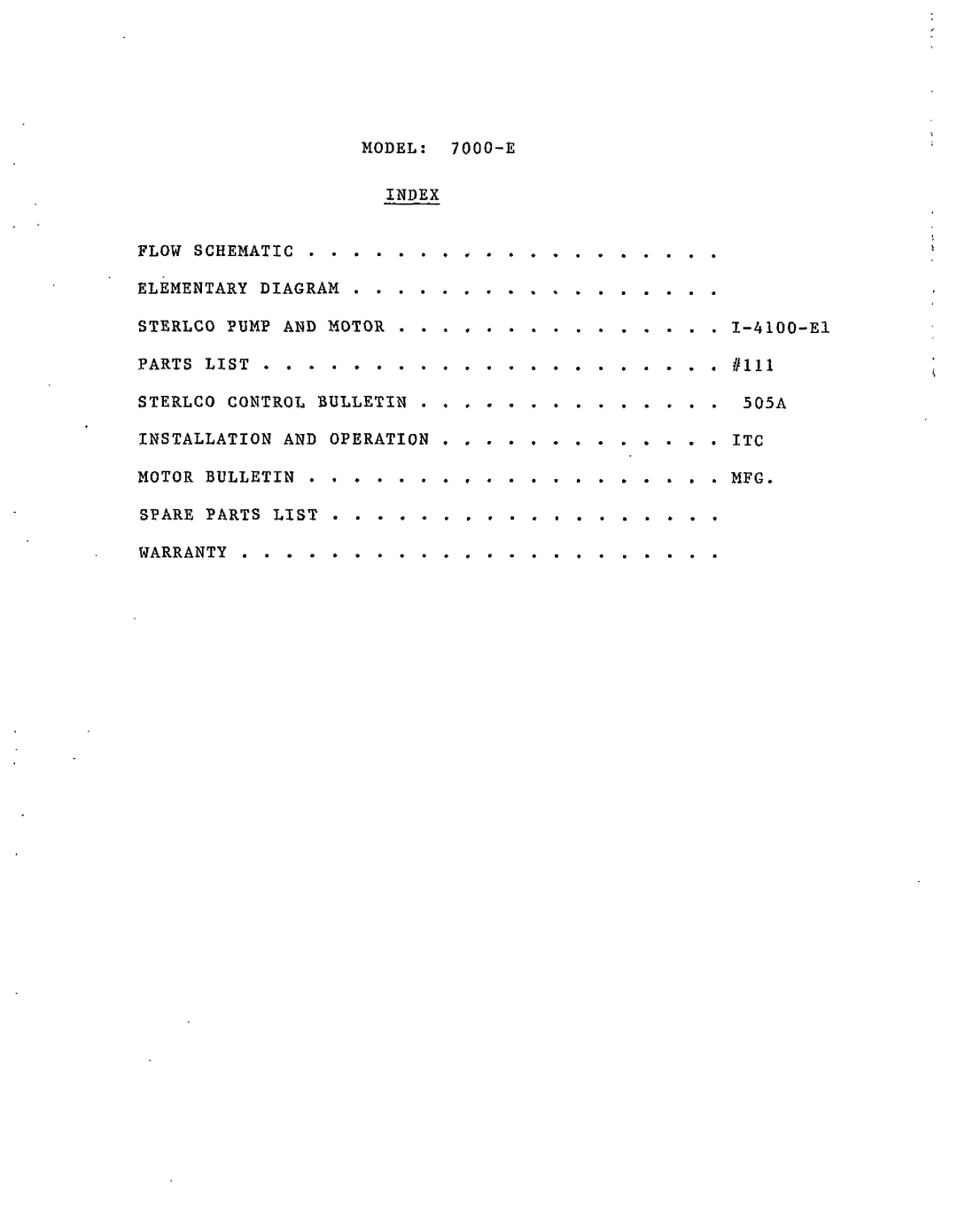 Sterling 7000-EX manual 