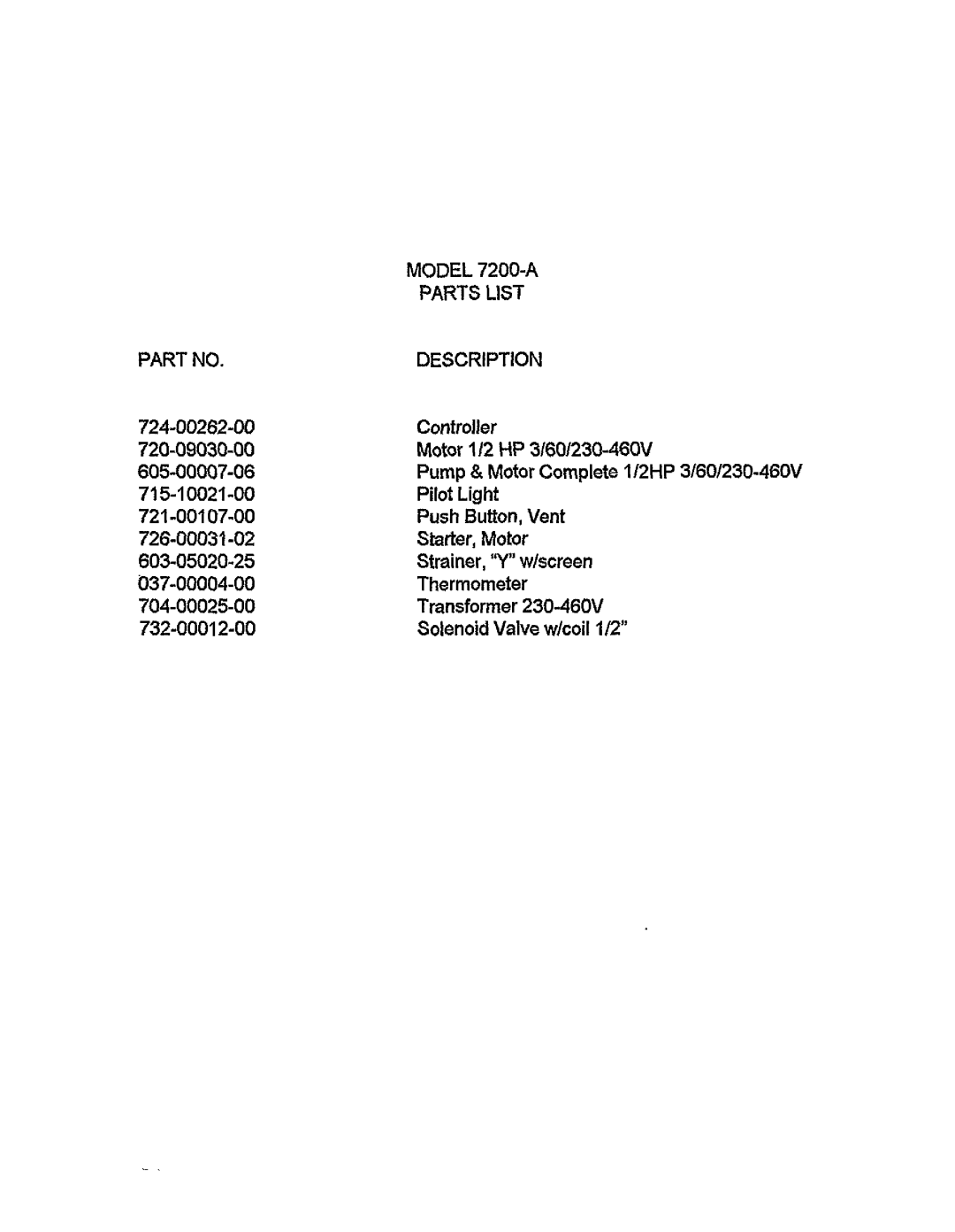 Sterling 7200-A manual 