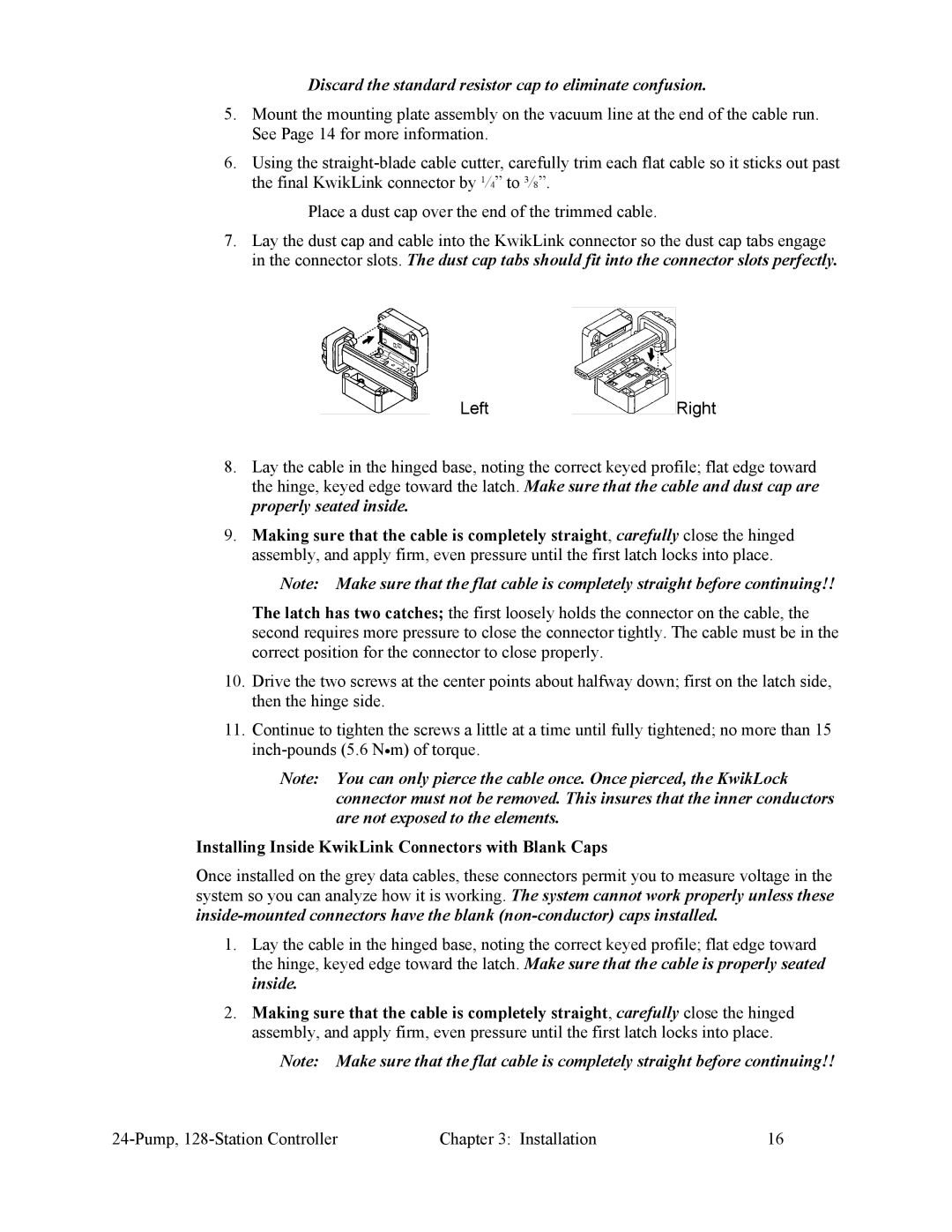 Sterling 882.00255.00 CV3-655 specifications Discard the standard resistor cap to eliminate confusion 