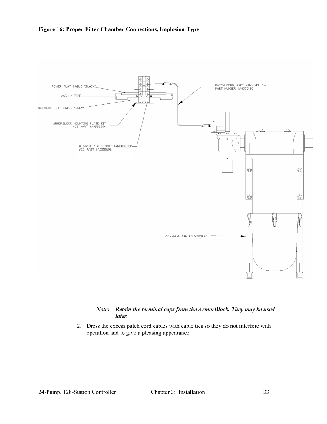 Sterling 882.00255.00 CV3-655 specifications Proper Filter Chamber Connections, Implosion Type 