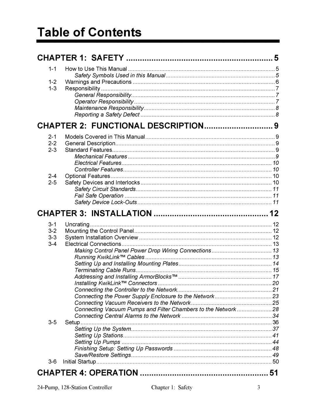 Sterling 882.00255.00 CV3-655 specifications Table of Contents 